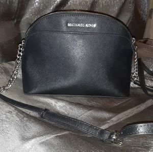Michael Kors black domed shoulder purse